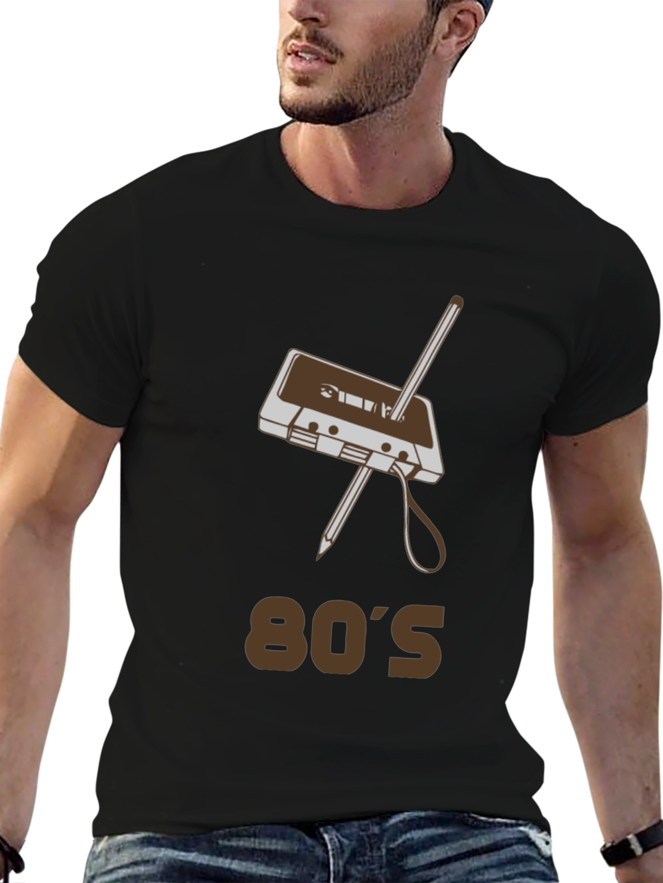 Retro 80s Cassette Tape Graphic T-Shirt