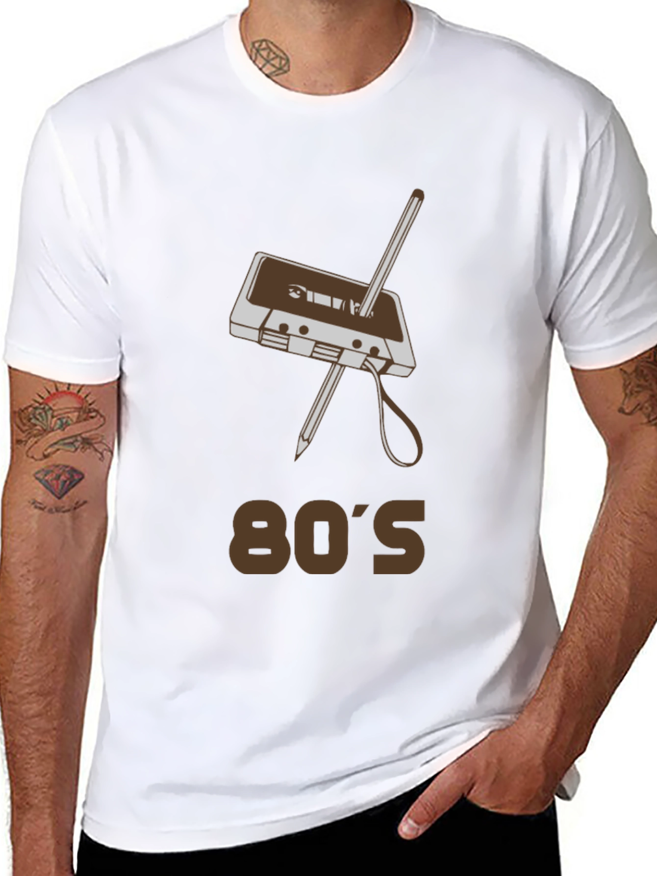 Retro 80s Cassette Tape Graphic T-Shirt