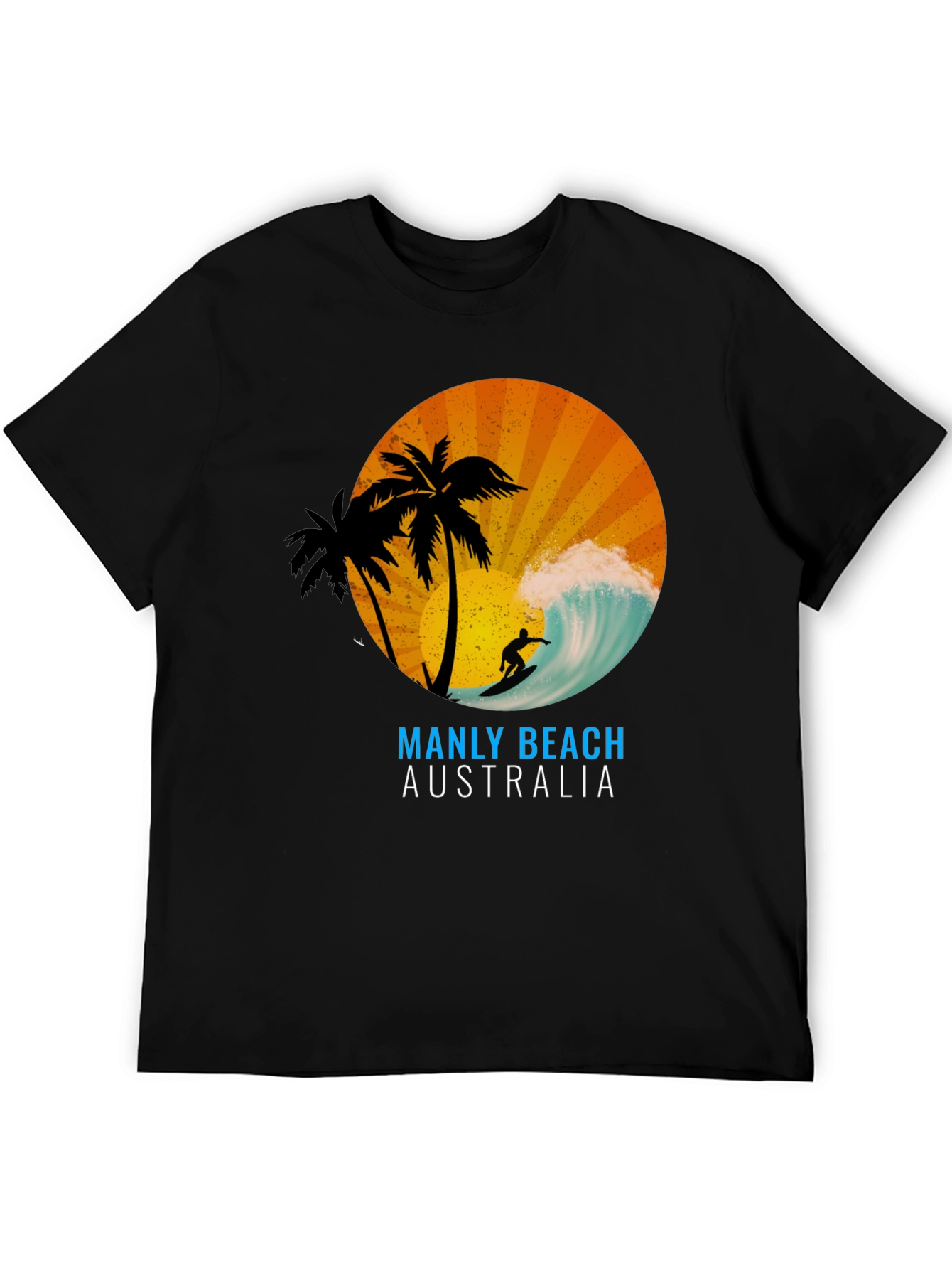 Manly Beach Australia Graphic T-Shirt