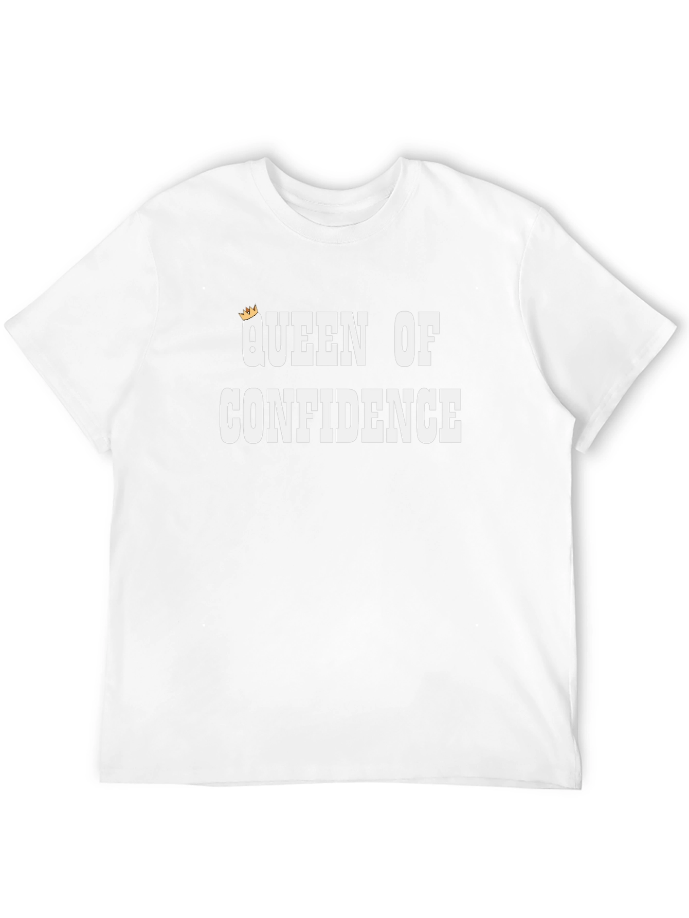 Queen of Confidence Black Graphic T-Shirt