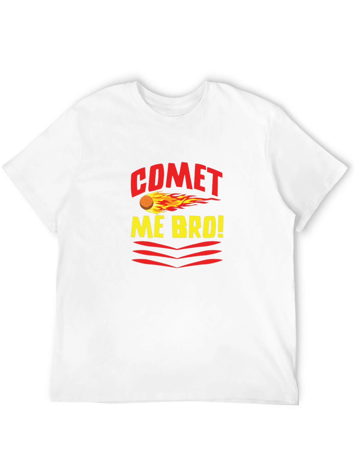 Comet Me Bro! Graphic Tee - Trendy Black T-Shirt