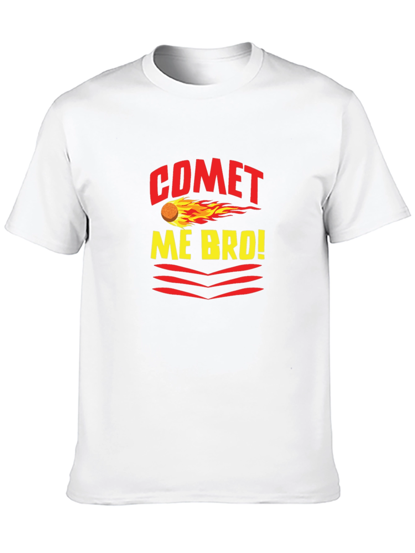 Comet Me Bro! Graphic Tee - Trendy Black T-Shirt