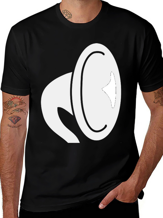 Cool Graphic Tee - White Megaphone Design
