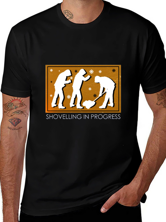 Shovelling in Progress Graphic Tee - Black