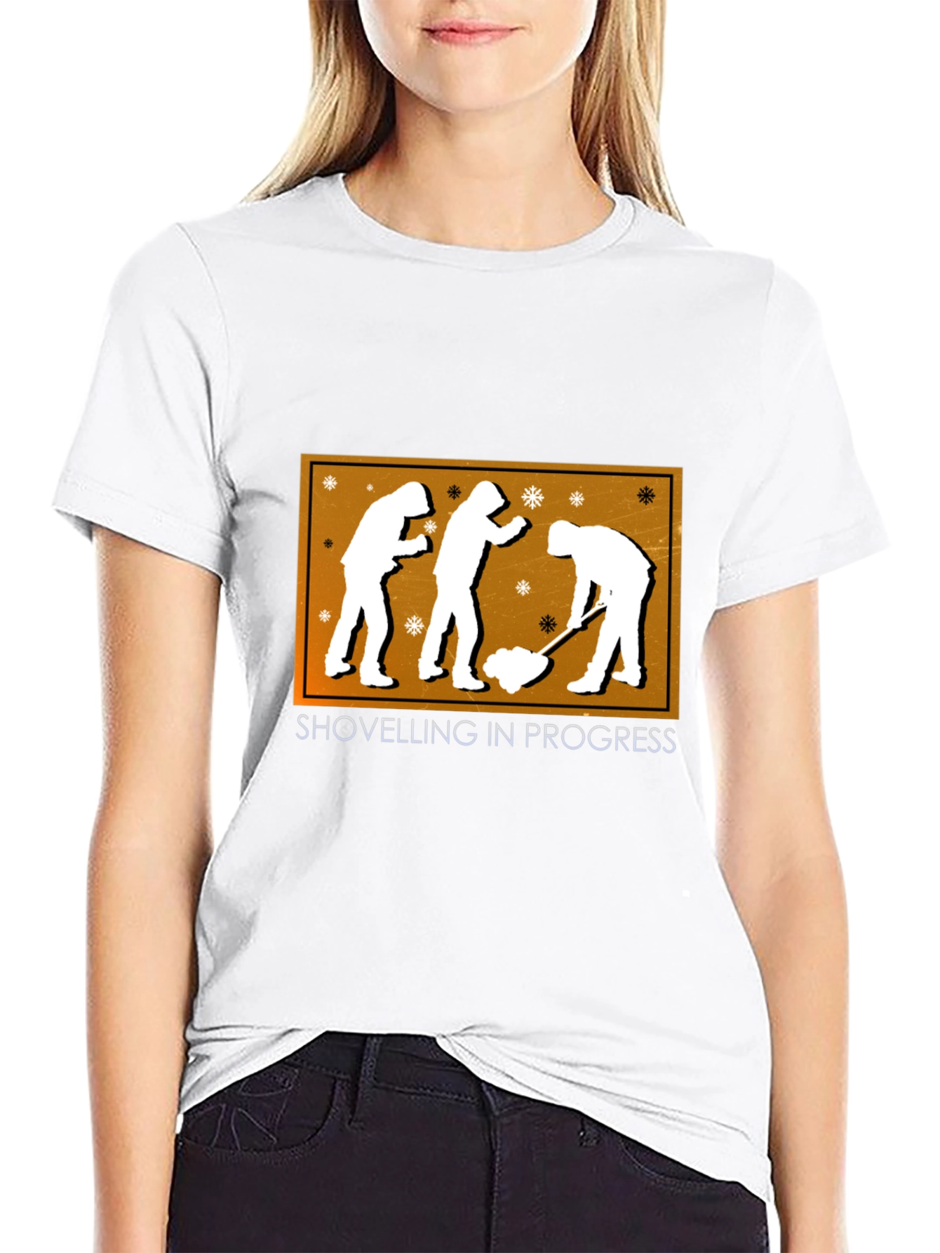 Shovelling in Progress Graphic Tee - Black