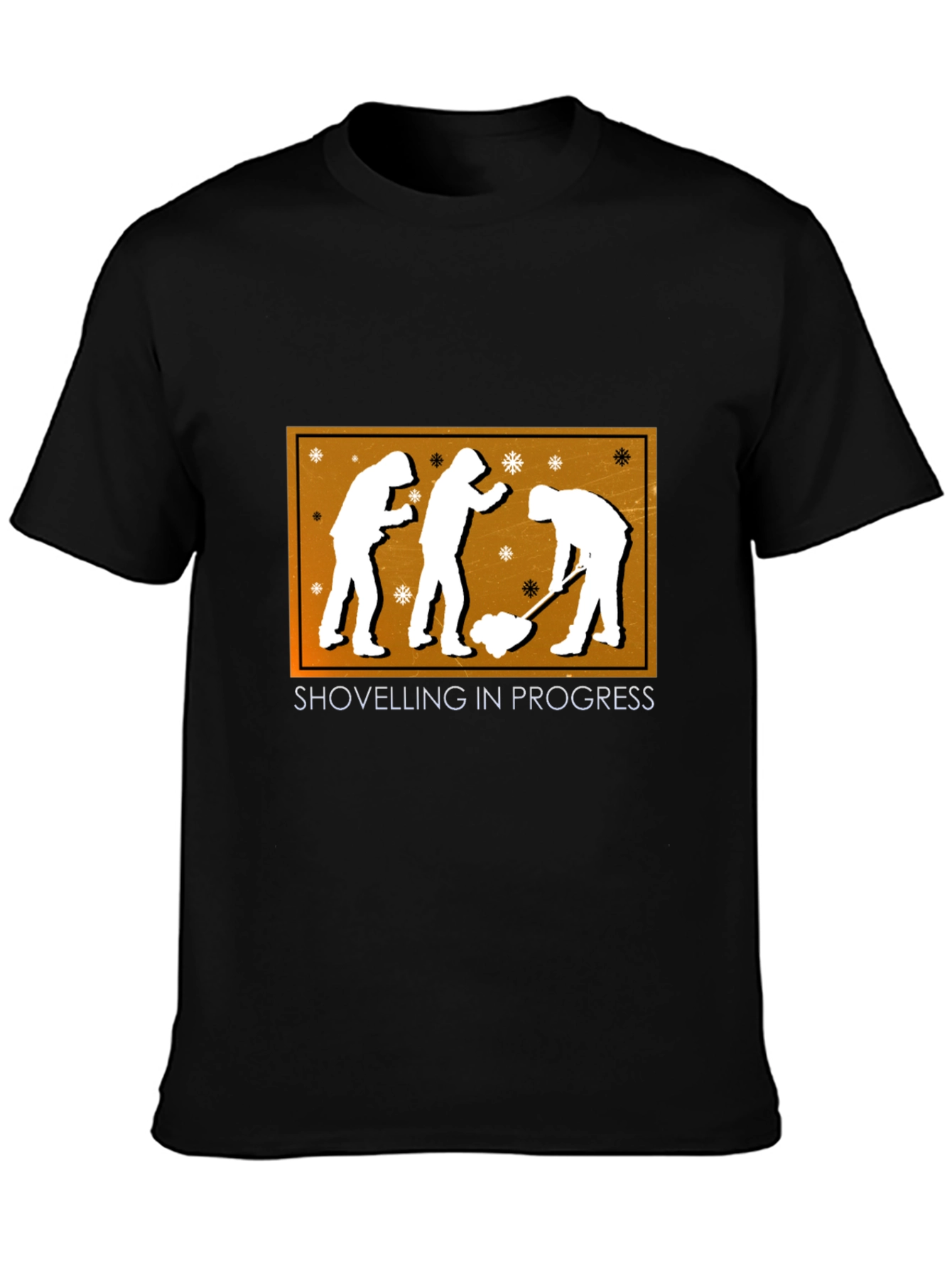 Shovelling in Progress Graphic Tee - Black
