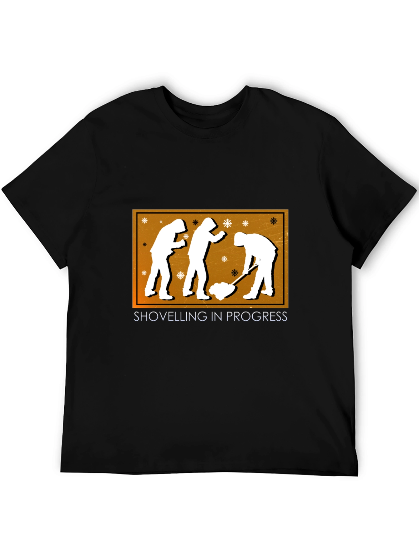 Shovelling in Progress Graphic Tee - Black