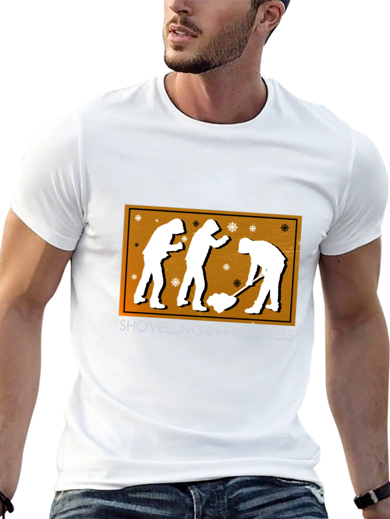 Shovelling in Progress Graphic Tee - Black
