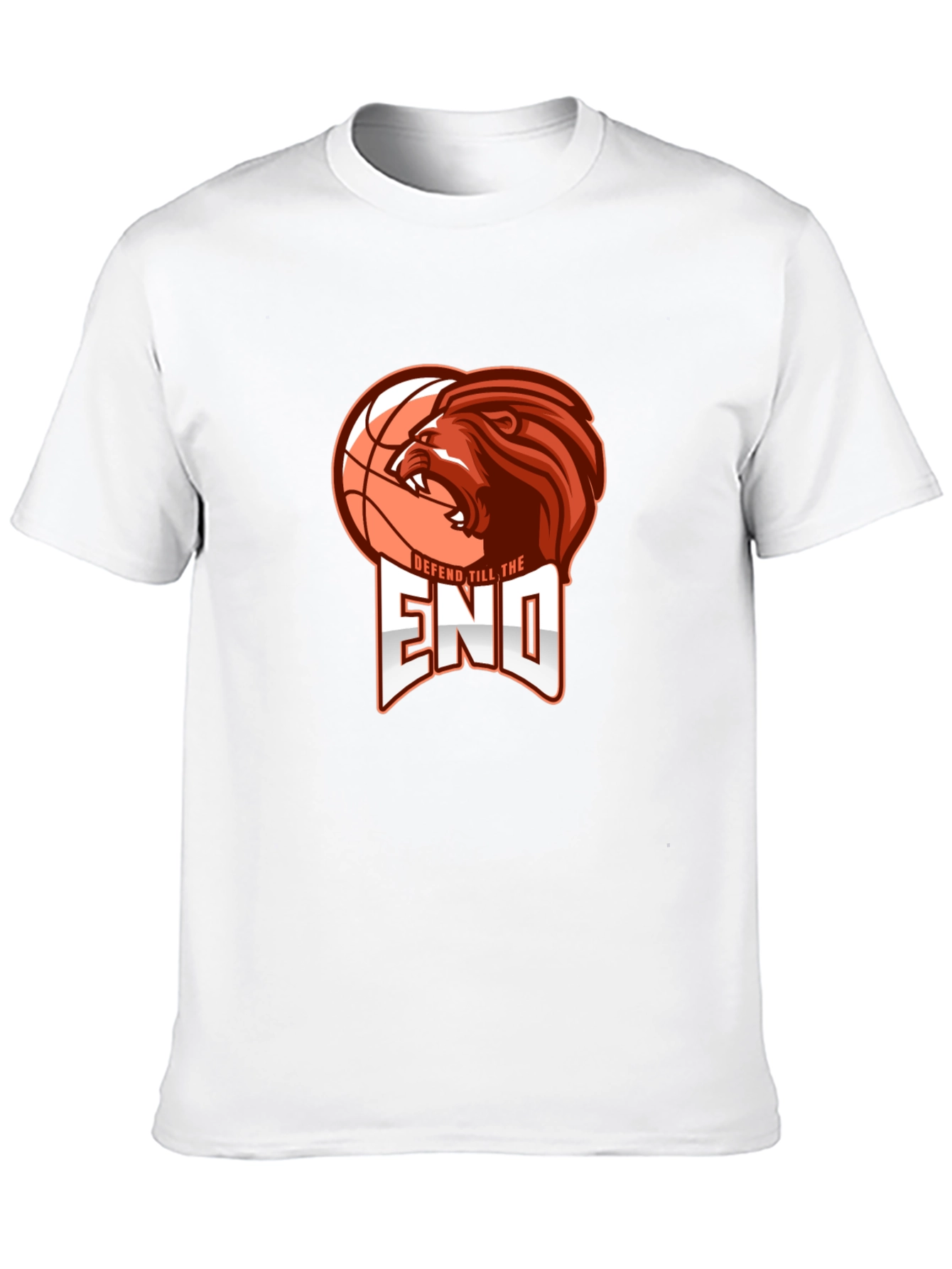 Defend Till the End Lion Basketball Graphic Tee