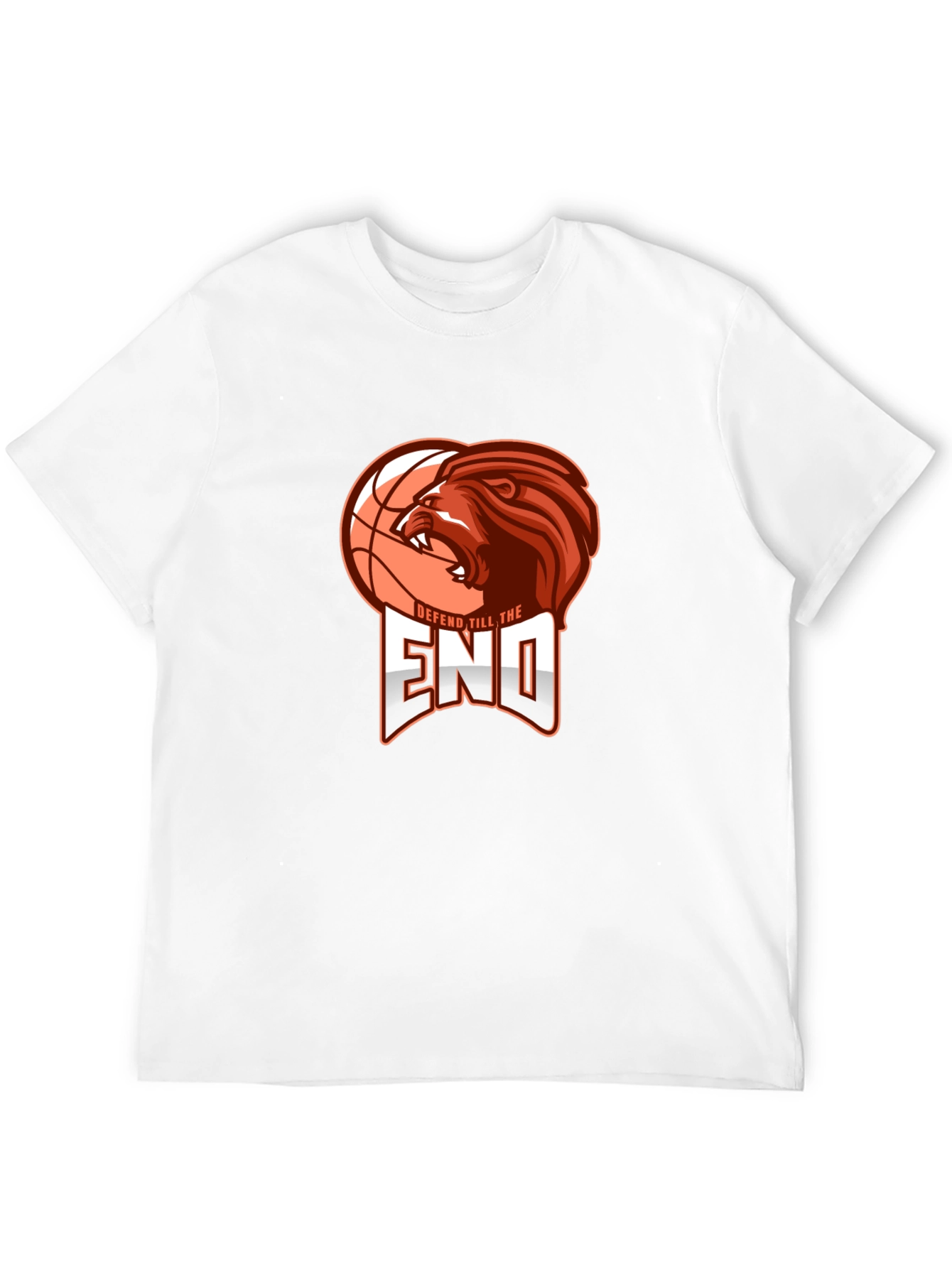 Defend Till the End Lion Basketball Graphic Tee