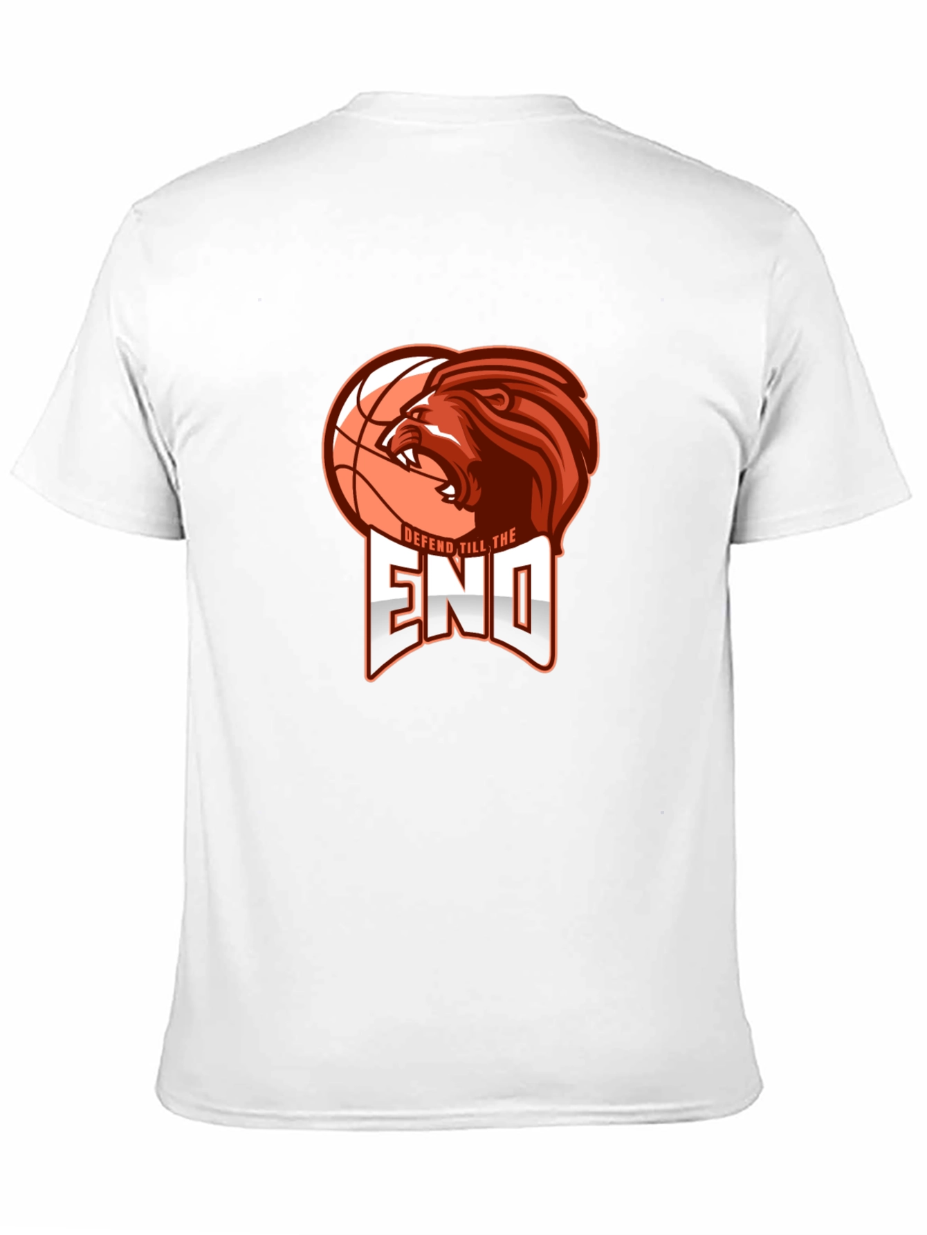 Defend Till the End Lion Basketball Graphic Tee