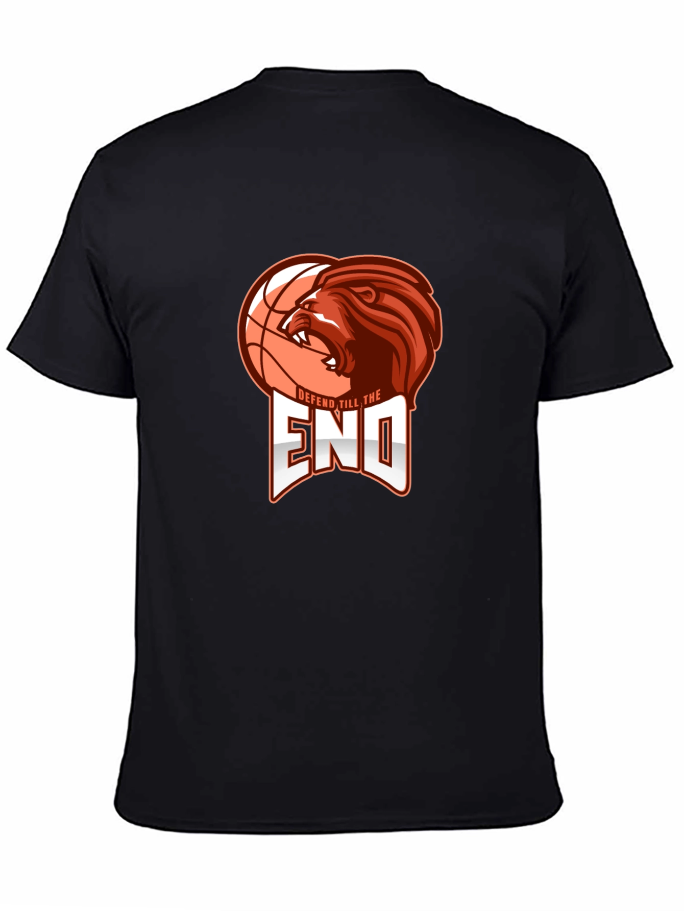 Defend Till the End Lion Basketball Graphic Tee