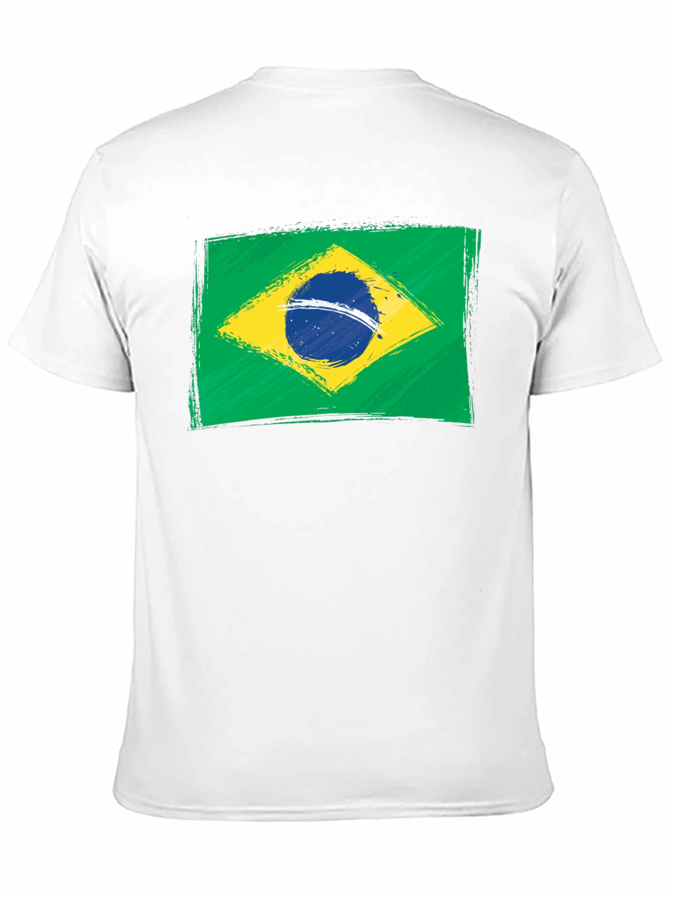 Brazil Flag Graphic T-Shirt - Black