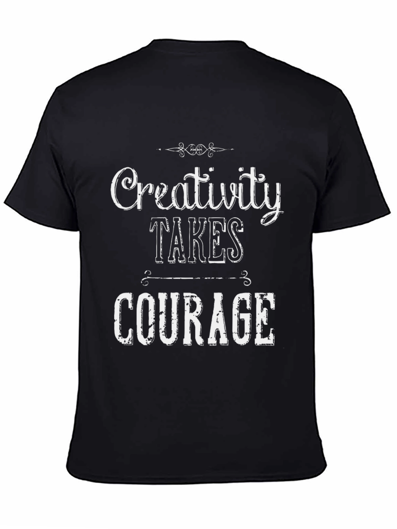 Creativity Takes Courage Black Graphic Tee
