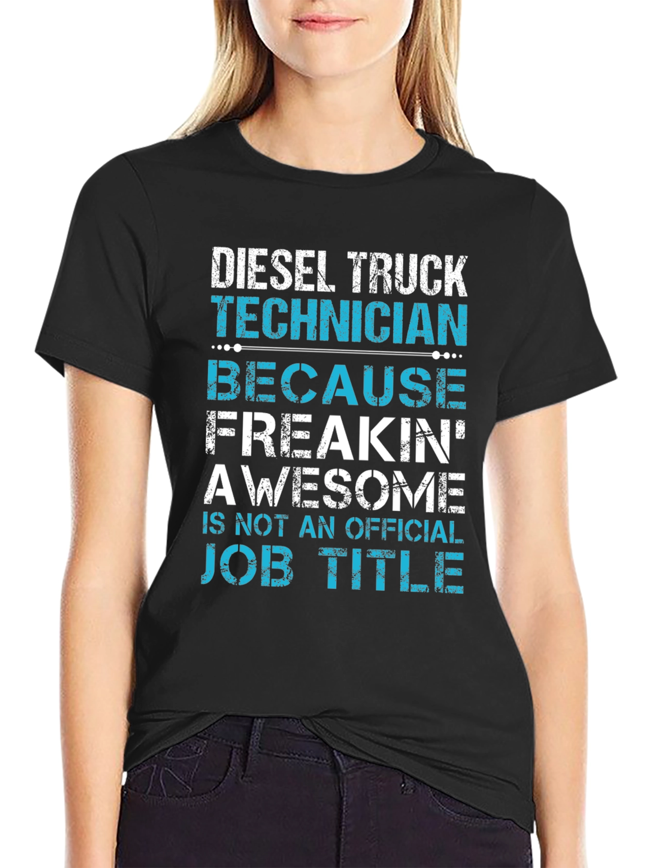 Diesel Truck Technician T-Shirt - Funny Job Title Tee