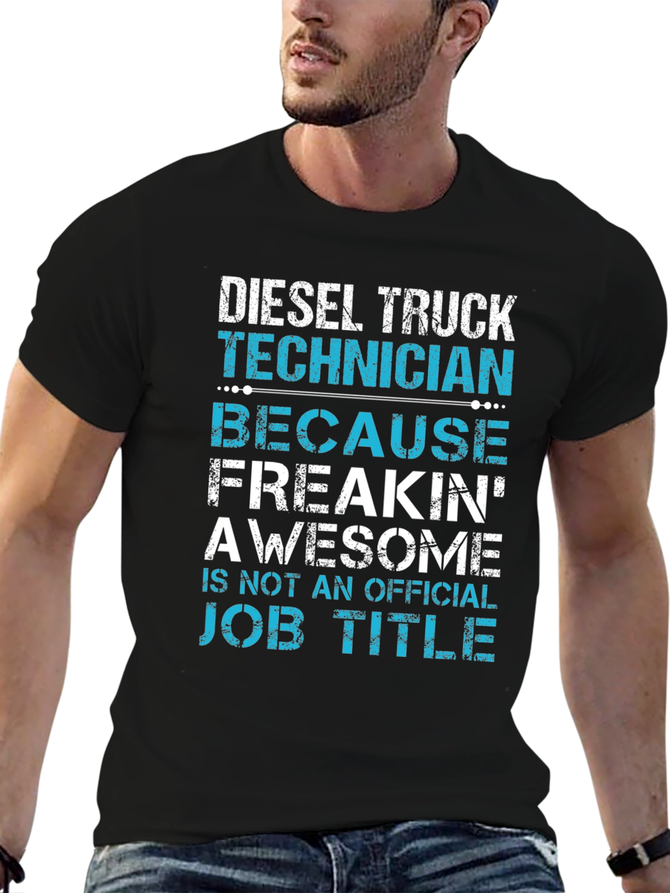 Diesel Truck Technician T-Shirt - Funny Job Title Tee