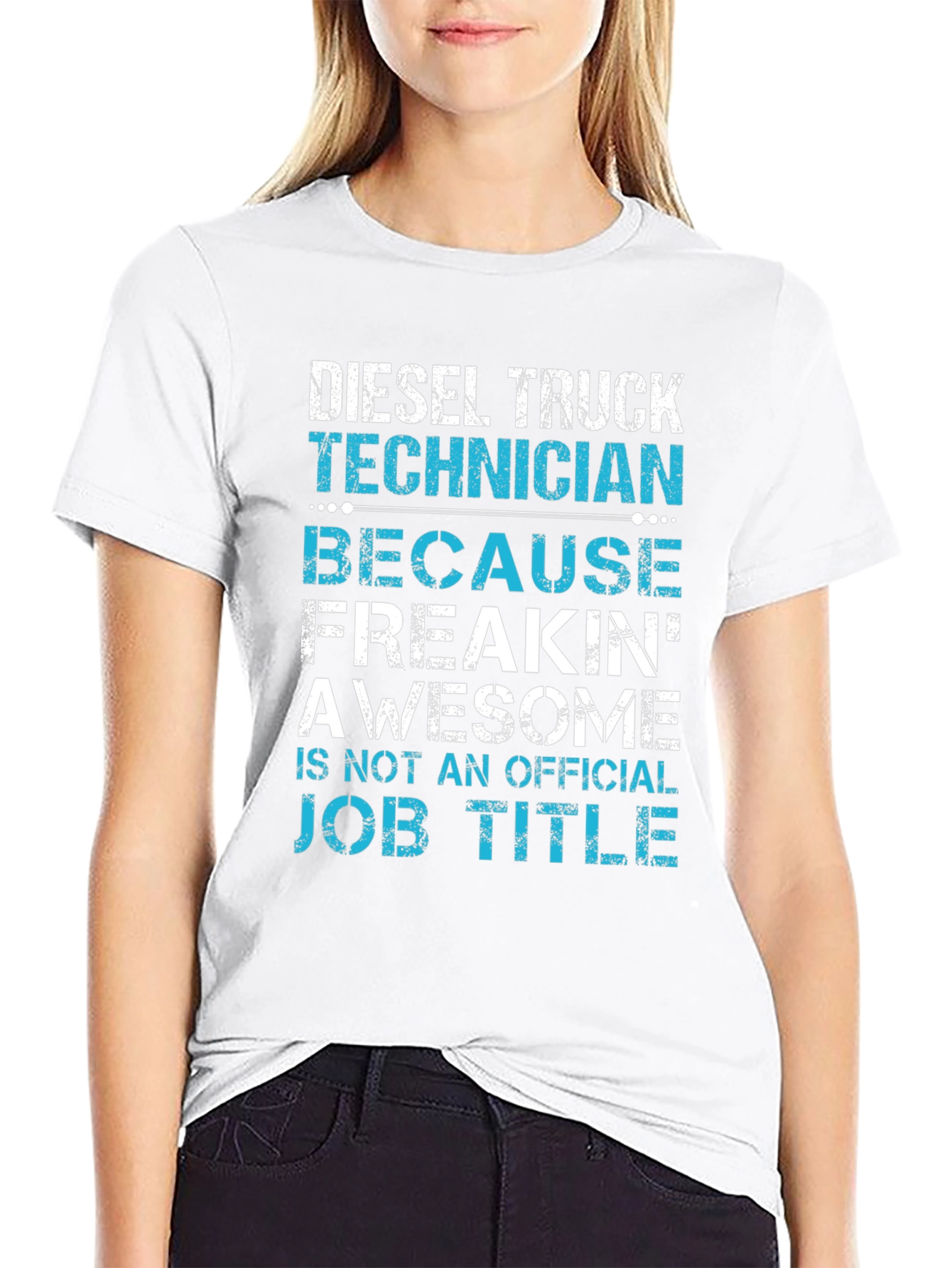 Diesel Truck Technician T-Shirt - Funny Job Title Tee