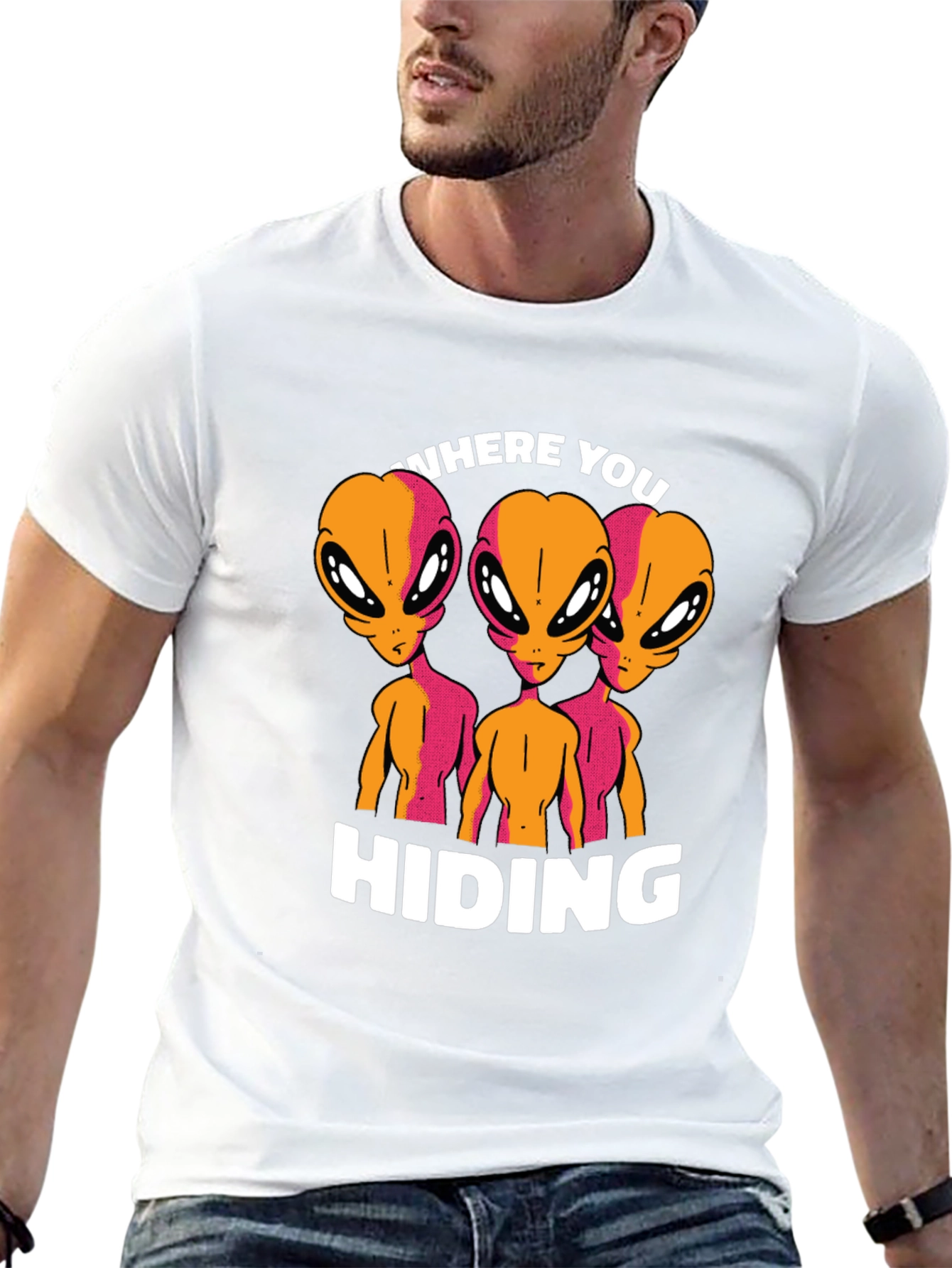 Alien Graphic T-Shirt - Where You Hiding?