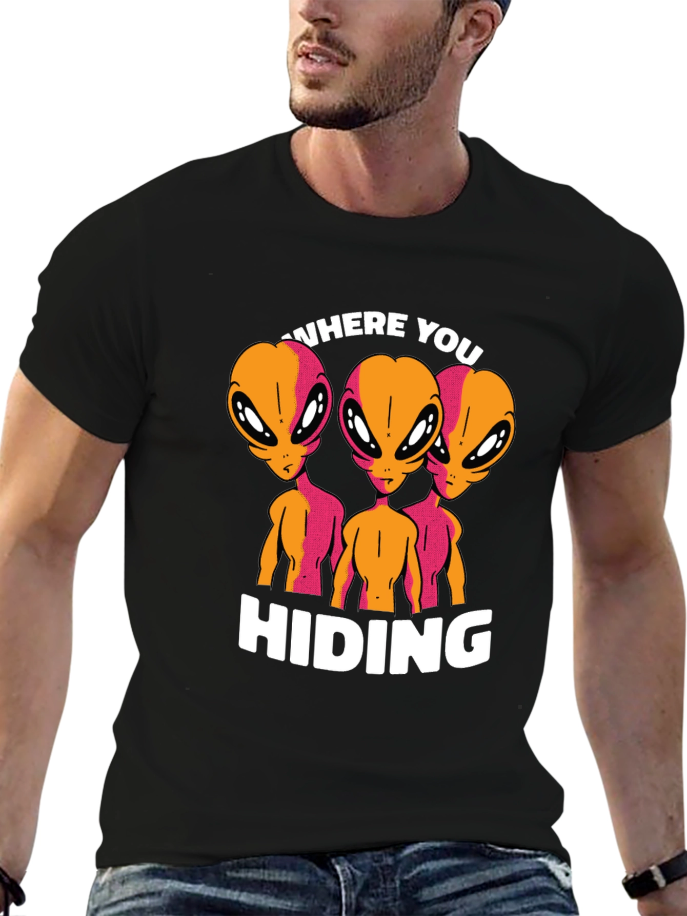 Alien Graphic T-Shirt - Where You Hiding?