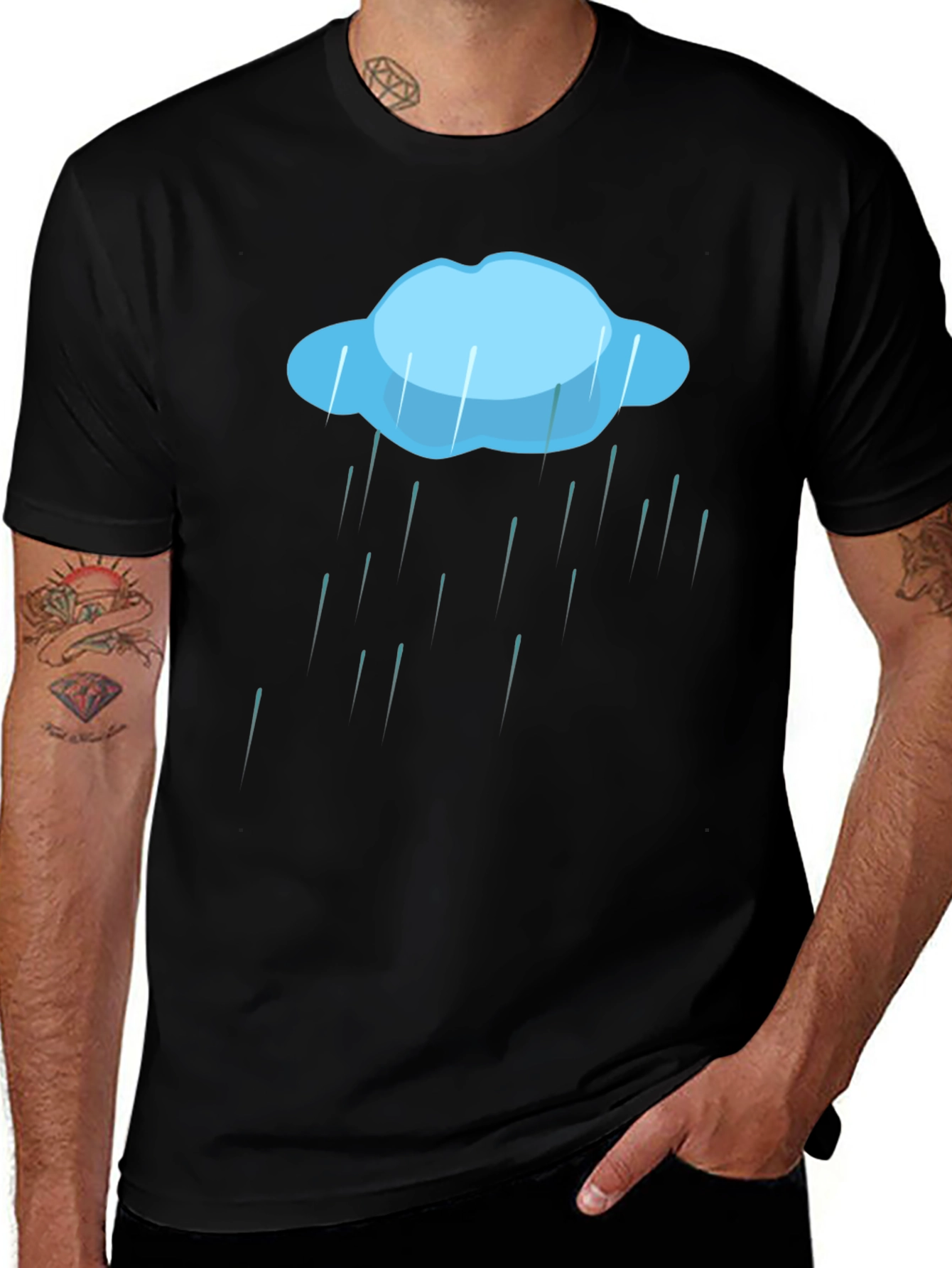 Rain Cloud Graphic Tee - Weather T-Shirt