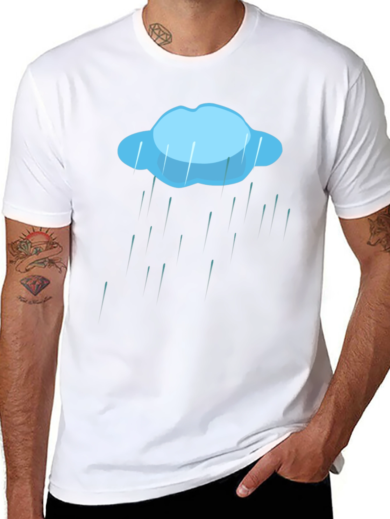 Rain Cloud Graphic Tee - Weather T-Shirt