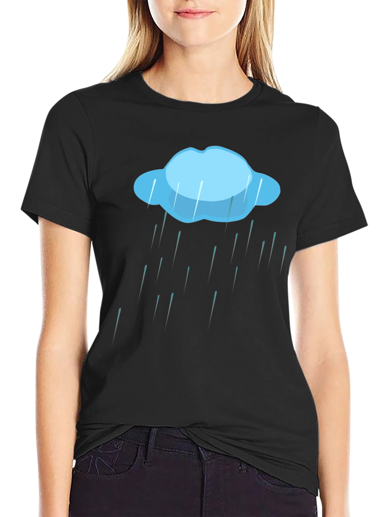 Rain Cloud Graphic Tee - Weather T-Shirt