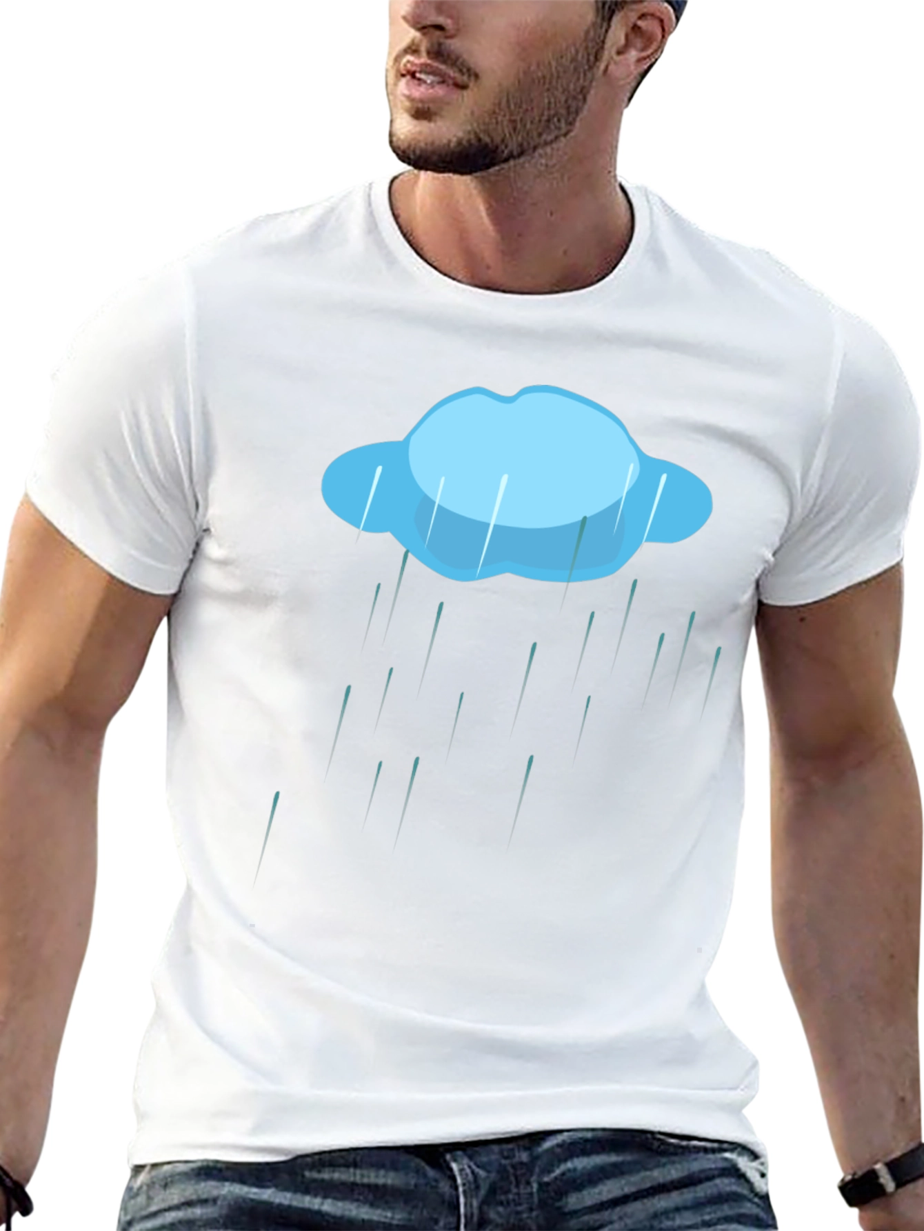 Rain Cloud Graphic Tee - Weather T-Shirt