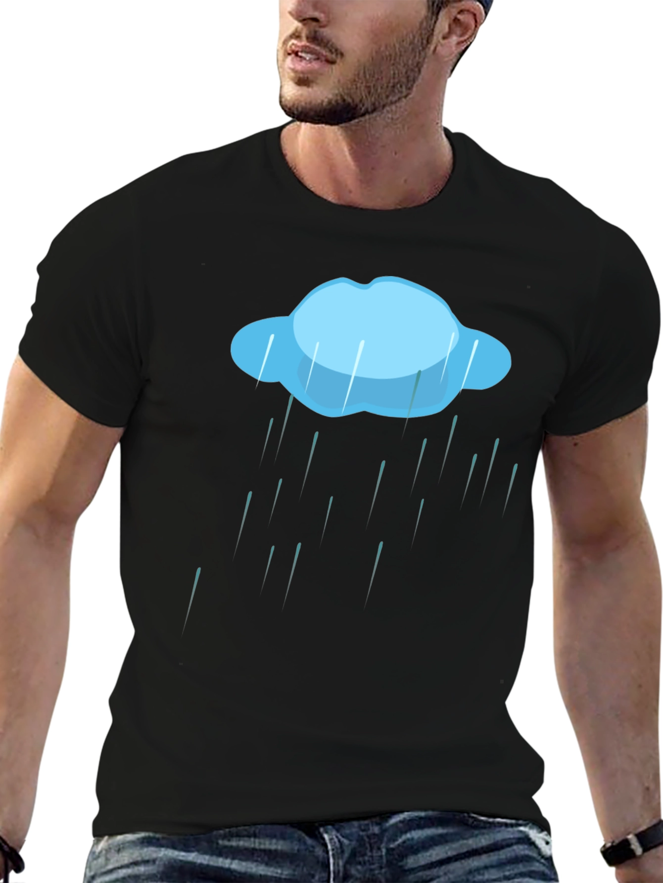 Rain Cloud Graphic Tee - Weather T-Shirt
