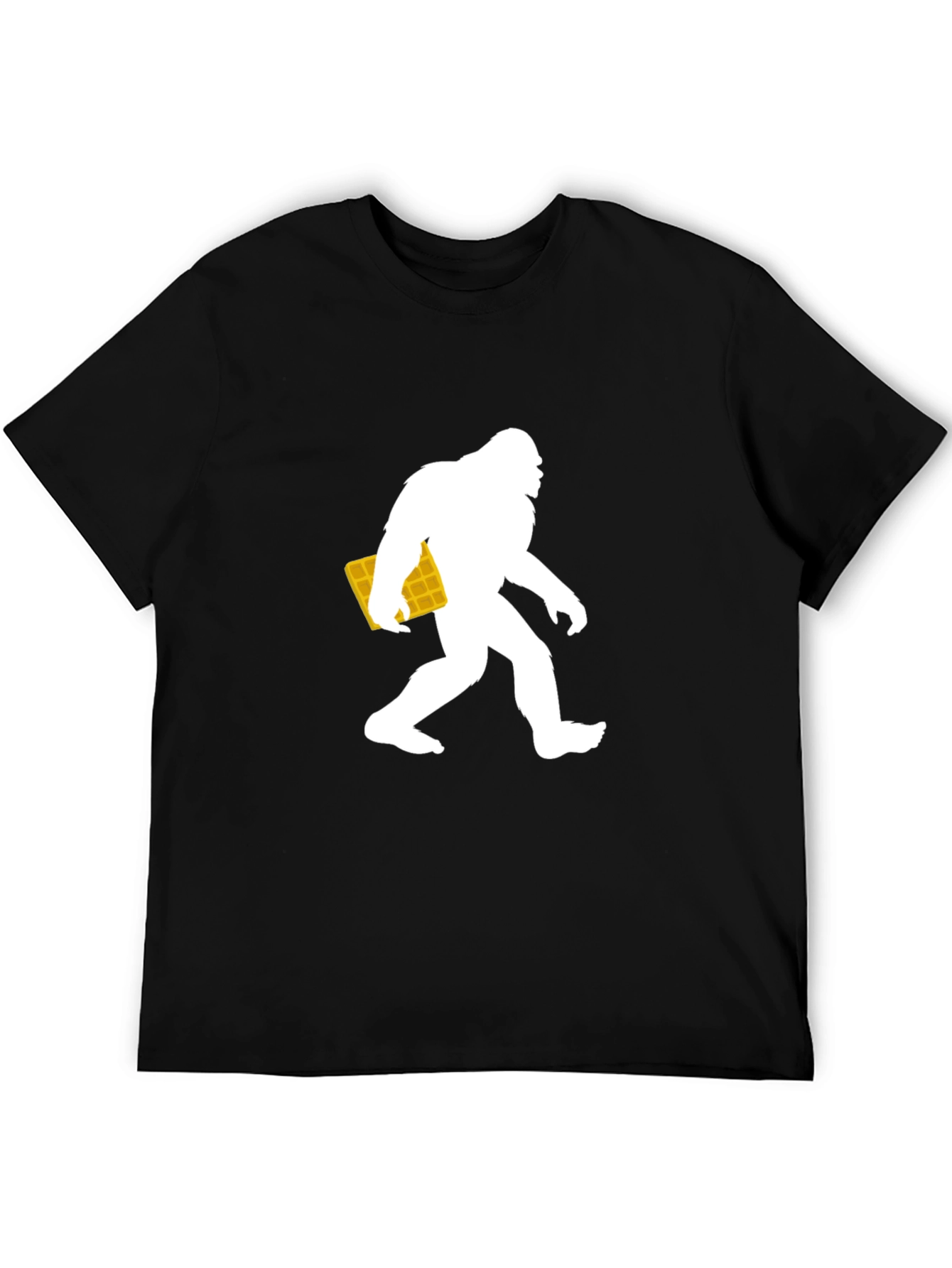 Bigfoot Waffle T-Shirt - Novelty Graphic Tee