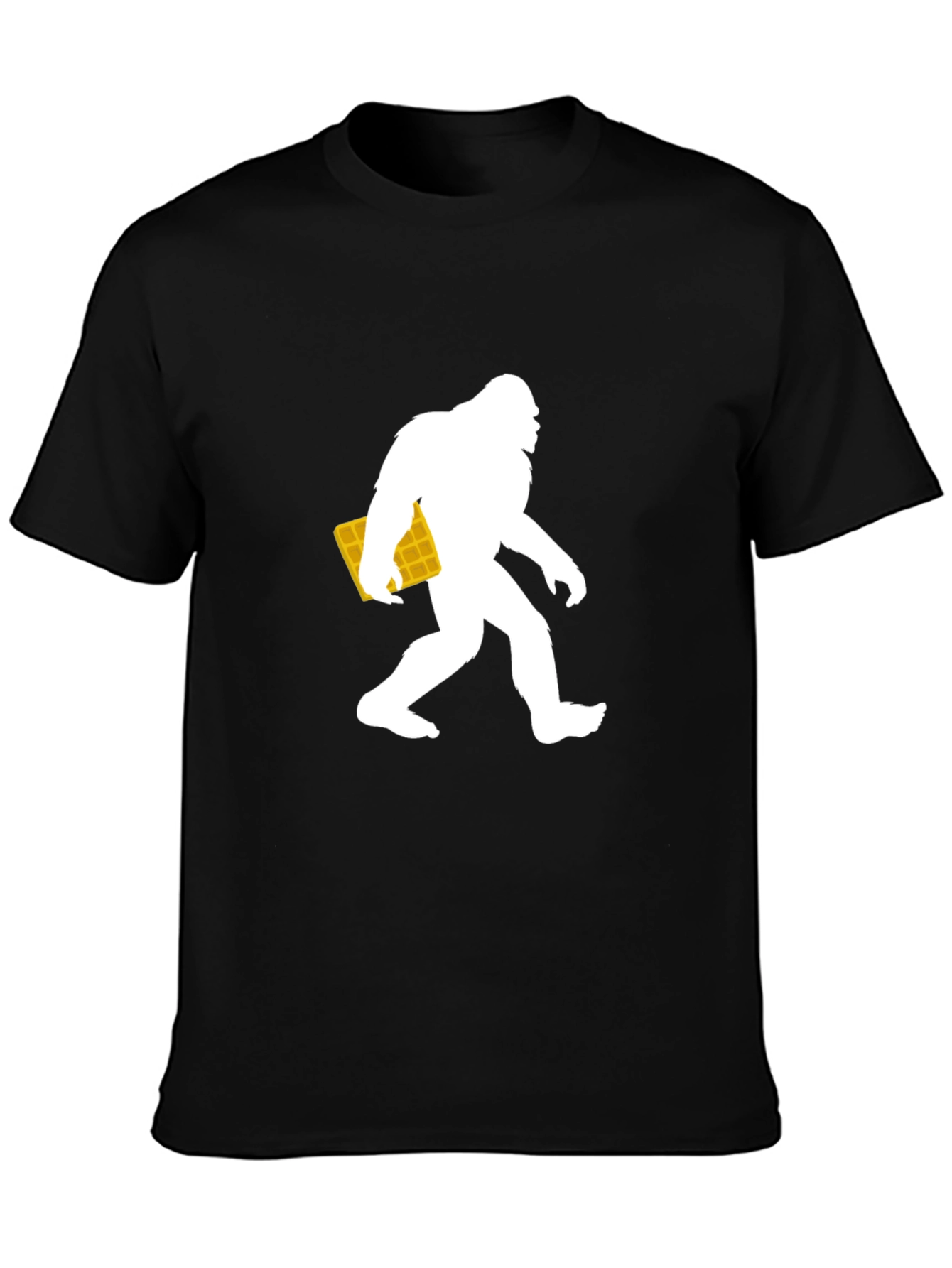 Bigfoot Waffle T-Shirt - Novelty Graphic Tee