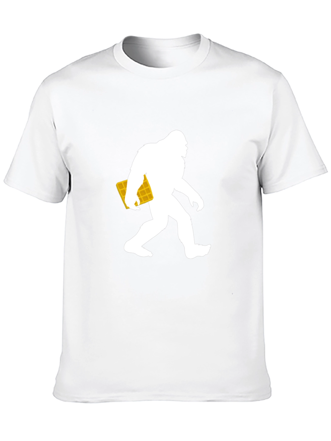 Bigfoot Waffle T-Shirt - Novelty Graphic Tee