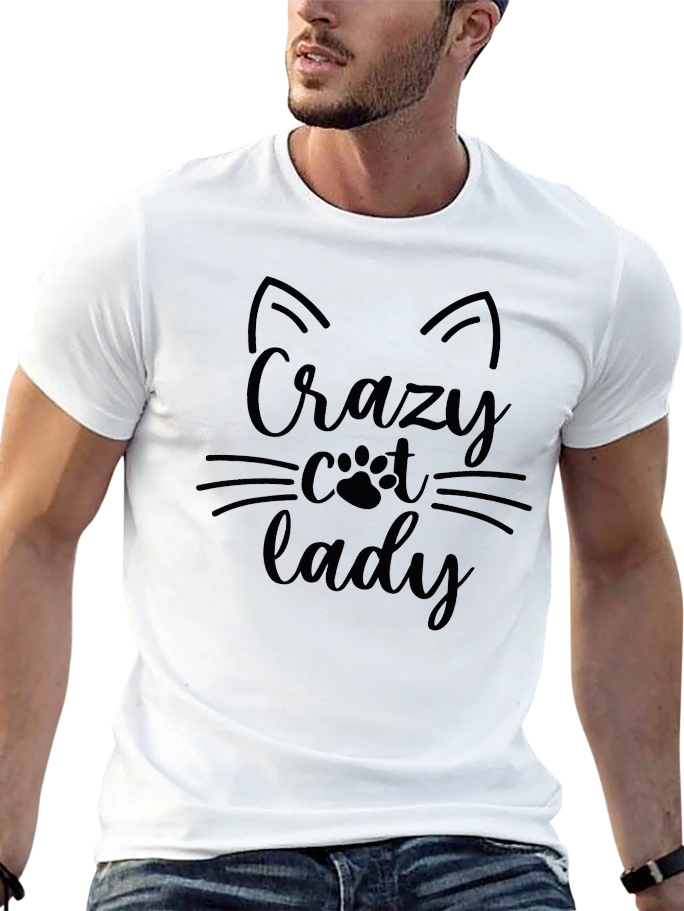 Crazy Cat Lady T-Shirt Black
