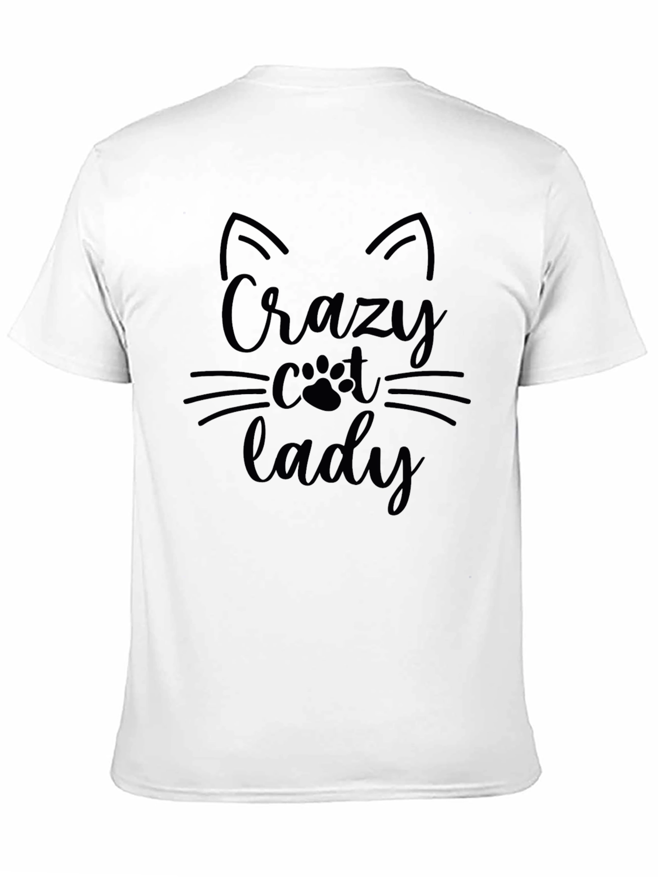 Crazy Cat Lady T-Shirt Black