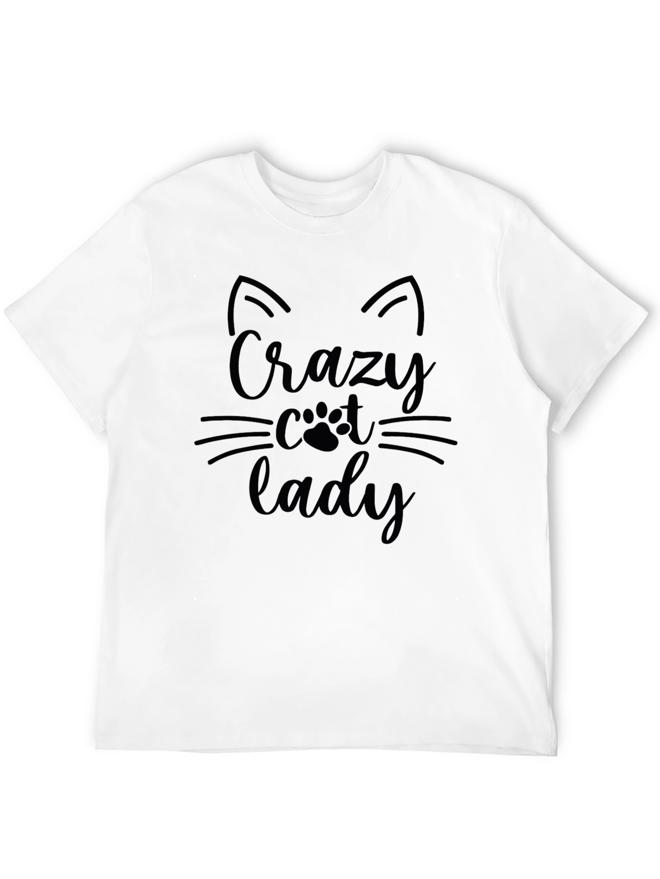 Crazy Cat Lady T-Shirt Black