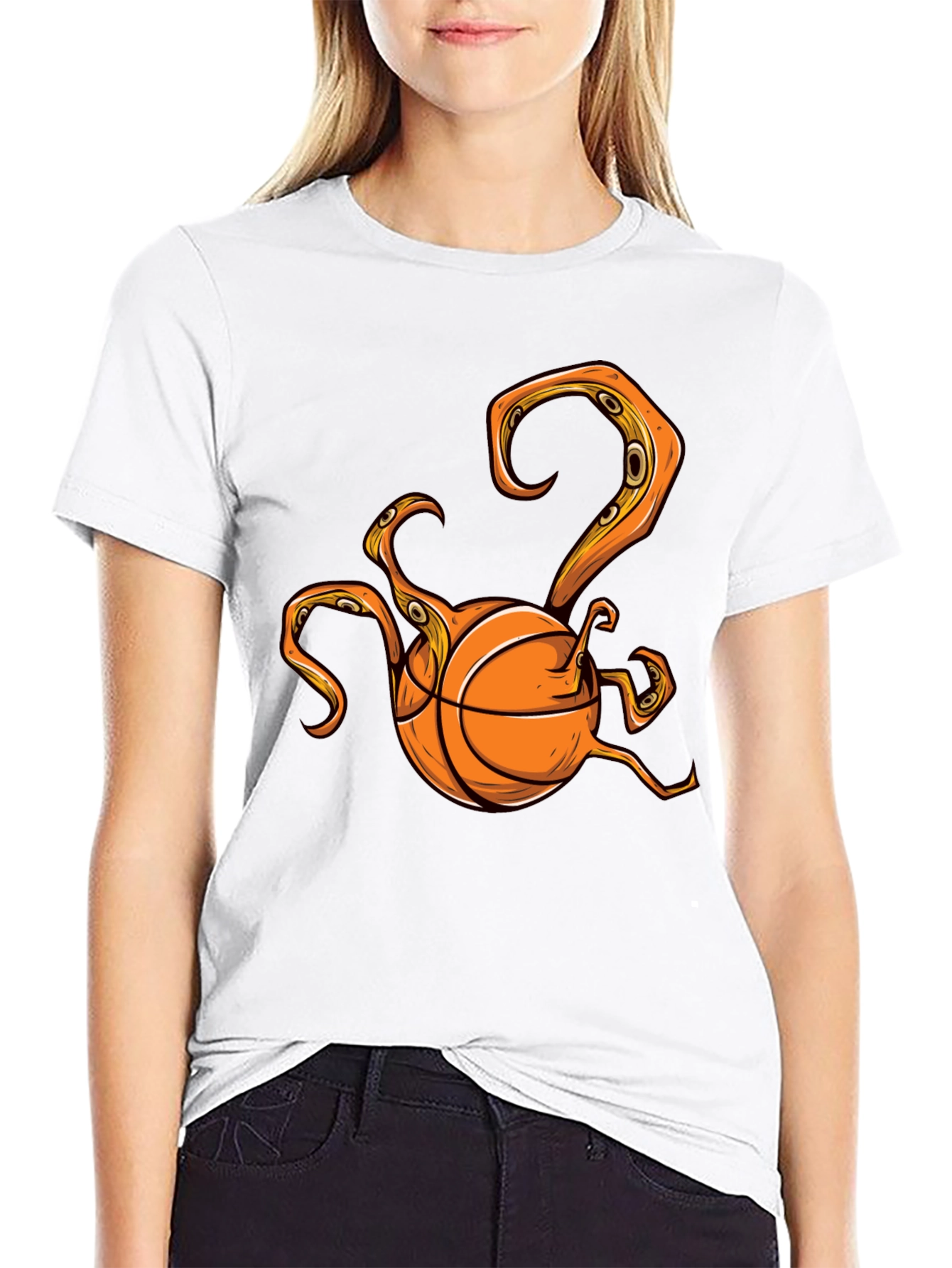 Flying Spaghetti Monster Basketball T-Shirt