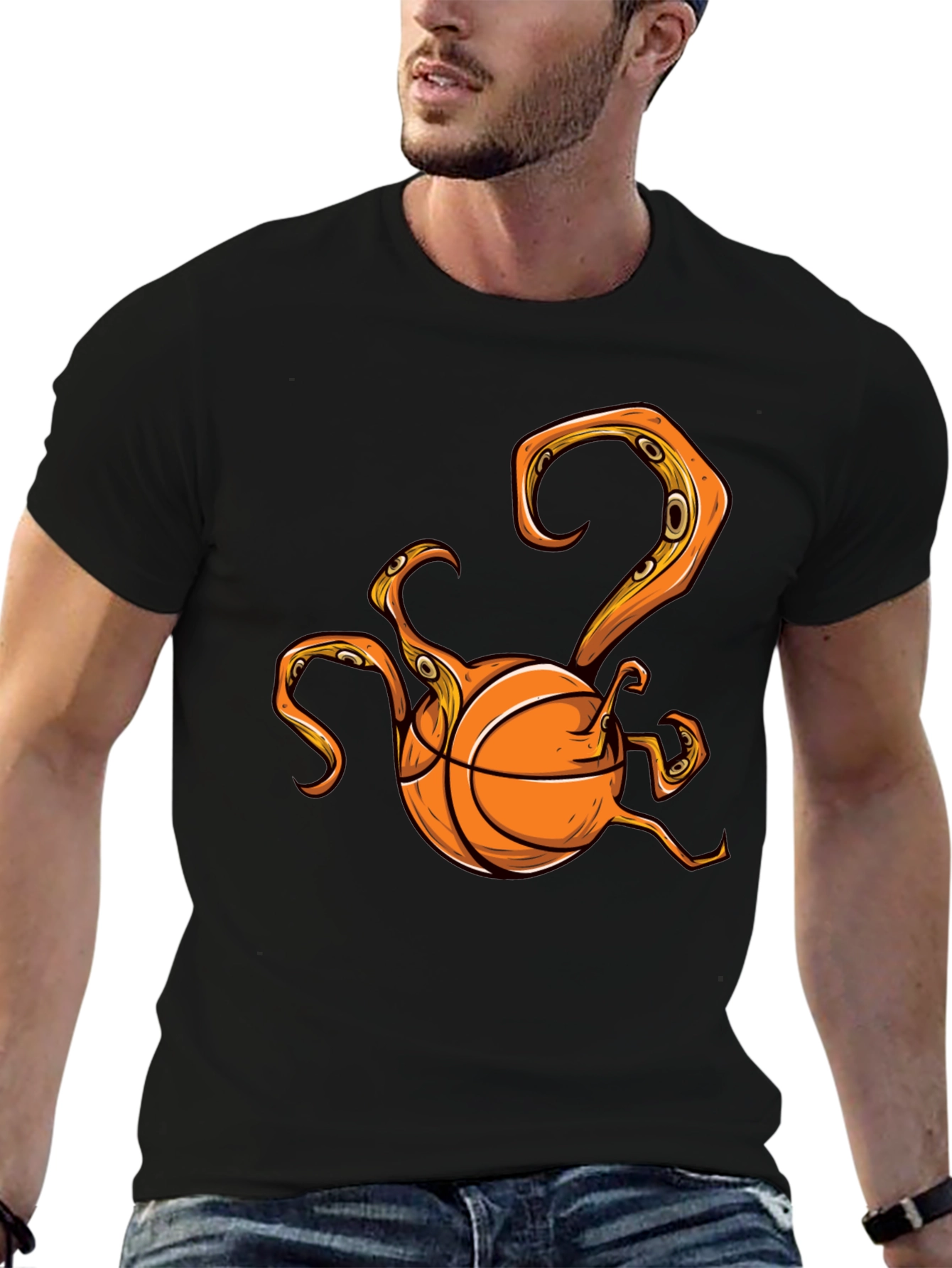 Flying Spaghetti Monster Basketball T-Shirt