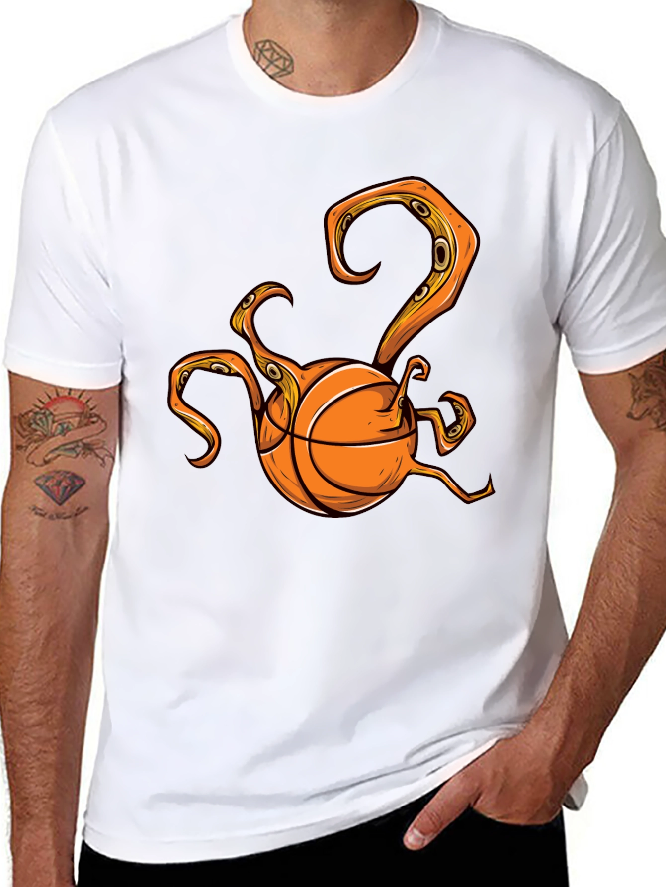 Flying Spaghetti Monster Basketball T-Shirt