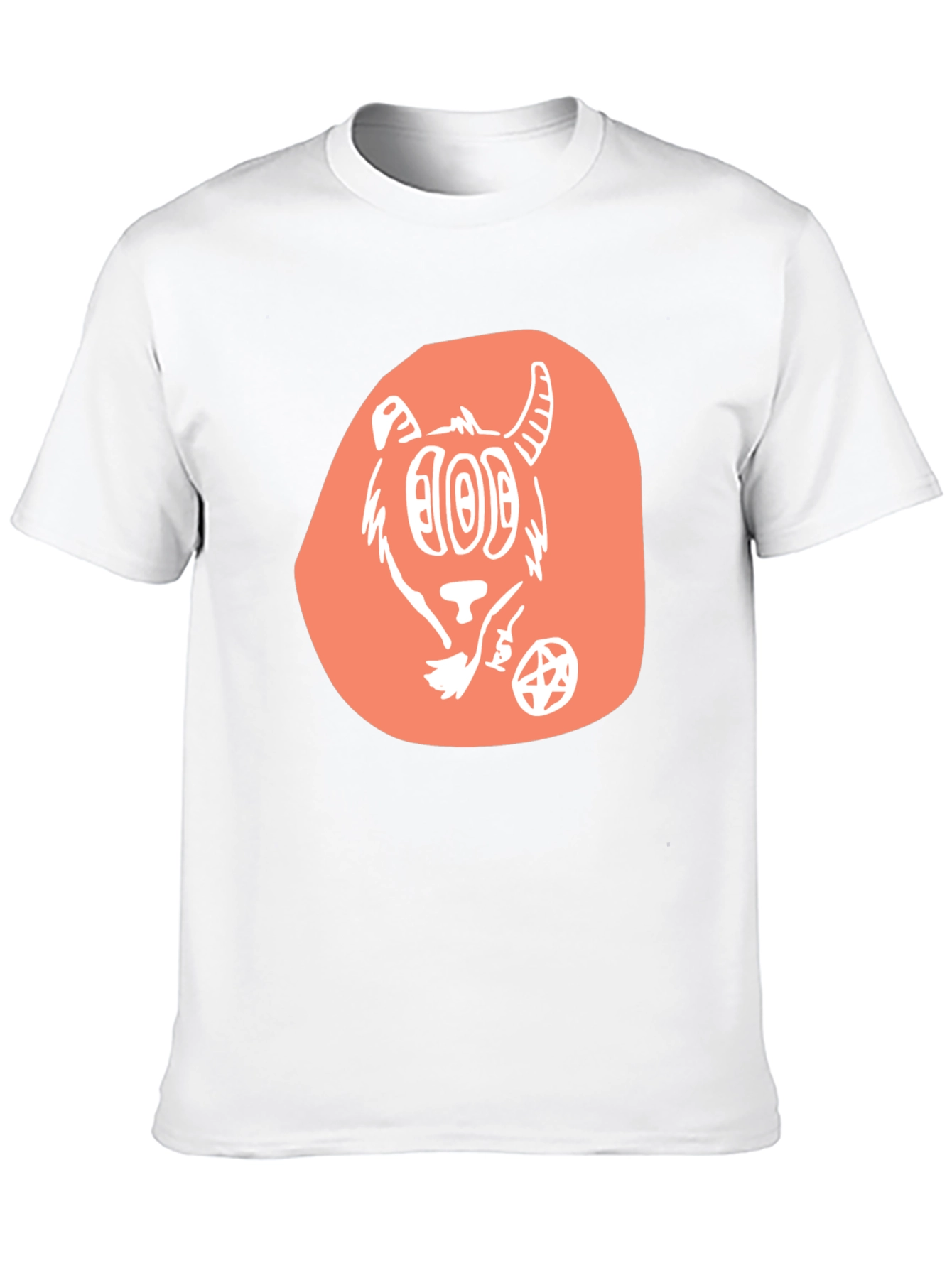 Graphic Tee - Cartoon Goat Design