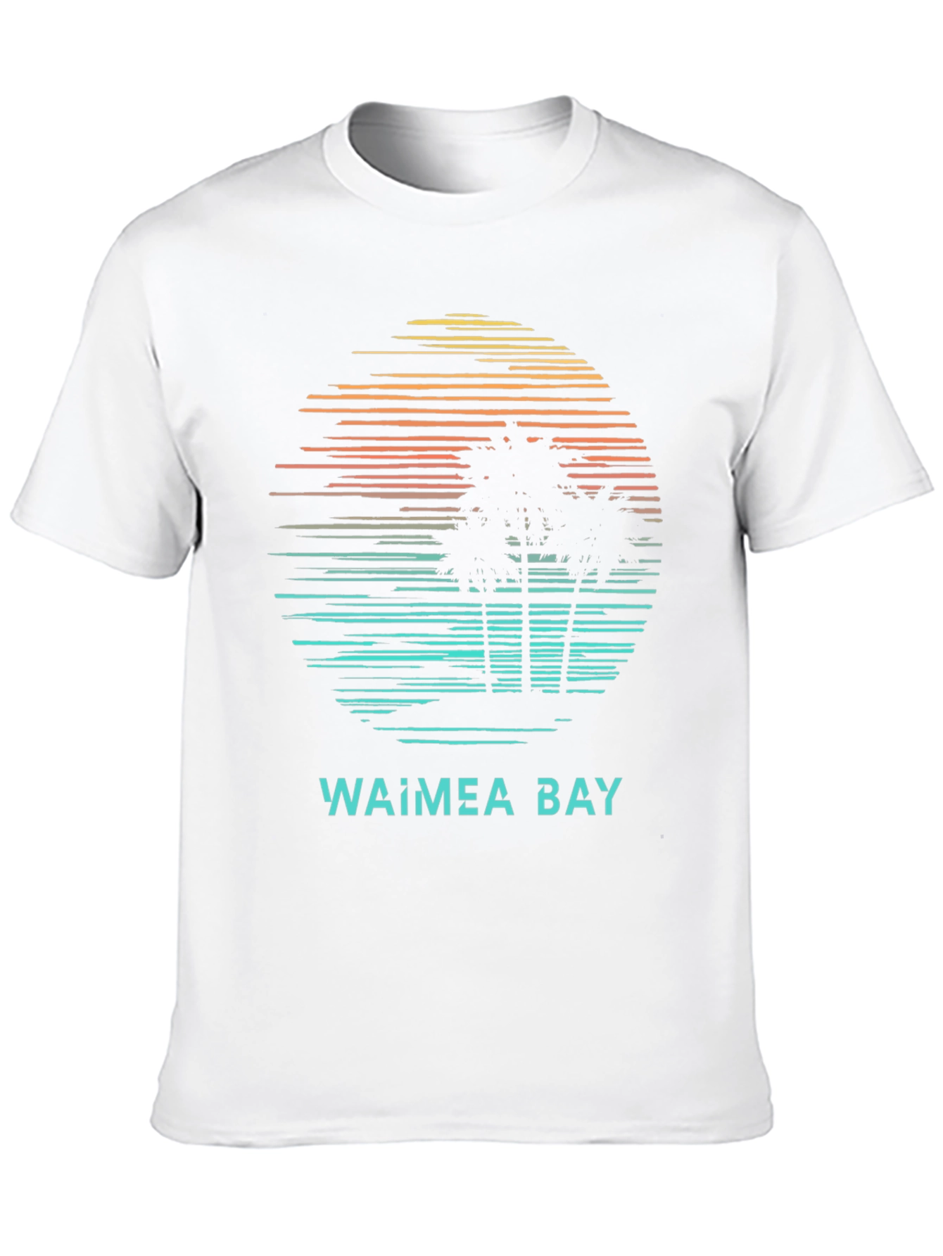 Waimea Bay Sunset T-Shirt: Retro Beach Vibes