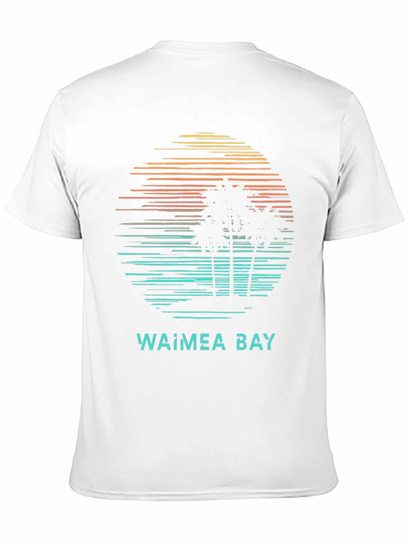Waimea Bay Sunset T-Shirt: Retro Beach Vibes