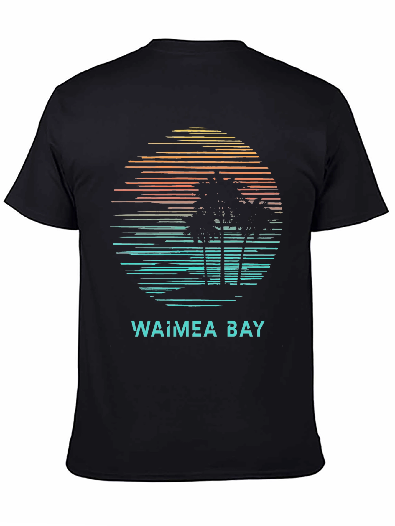Waimea Bay Sunset T-Shirt: Retro Beach Vibes
