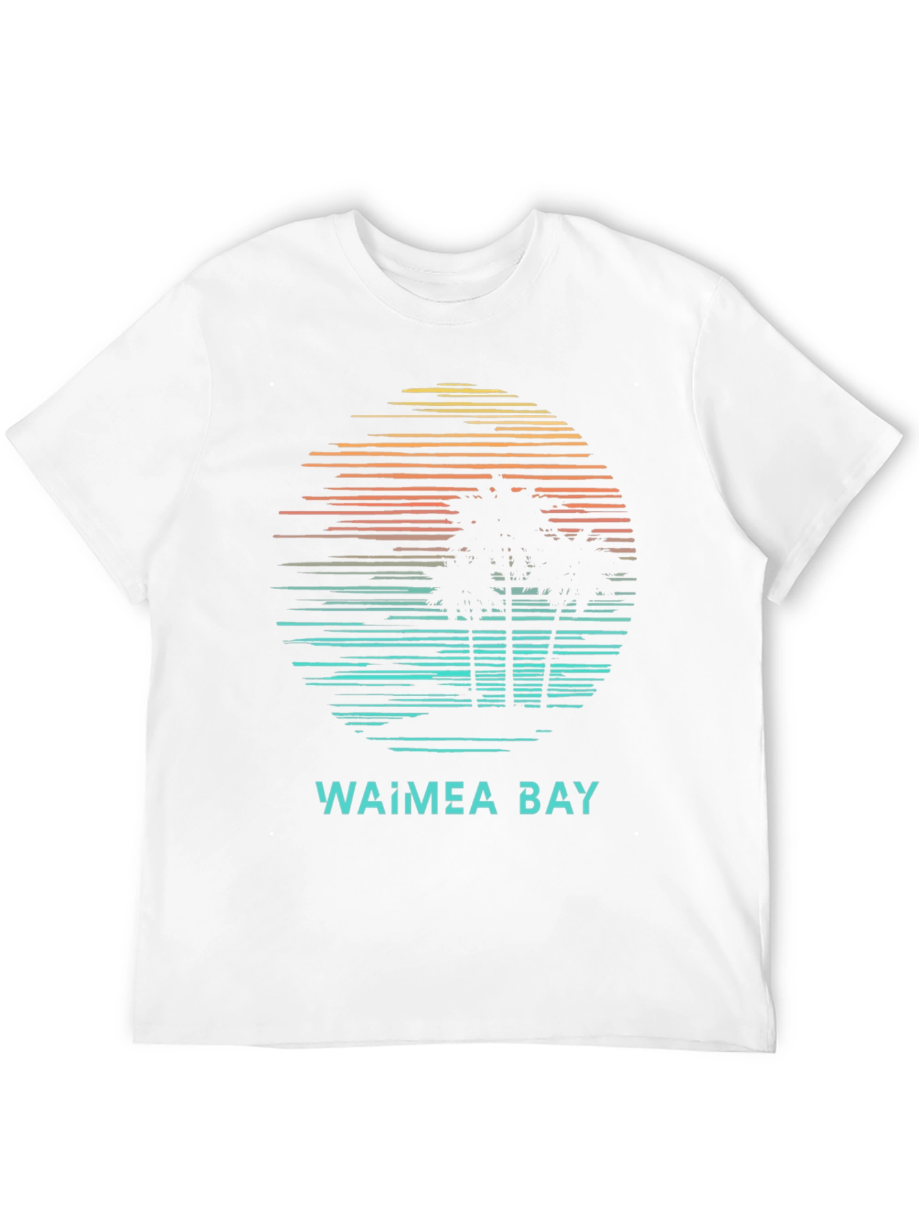 Waimea Bay Sunset T-Shirt: Retro Beach Vibes