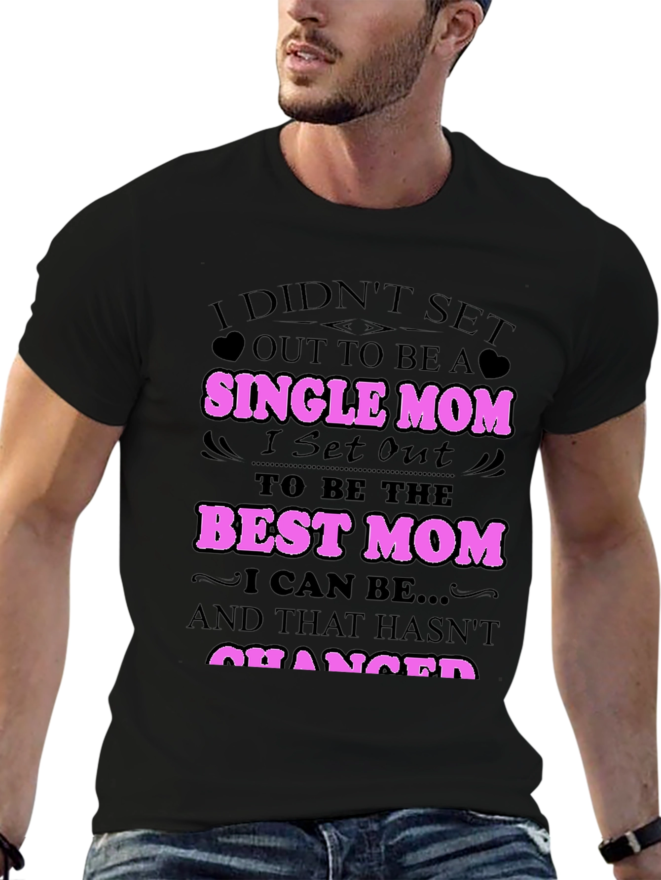 Single Mom Best Mom Graphic T-Shirt