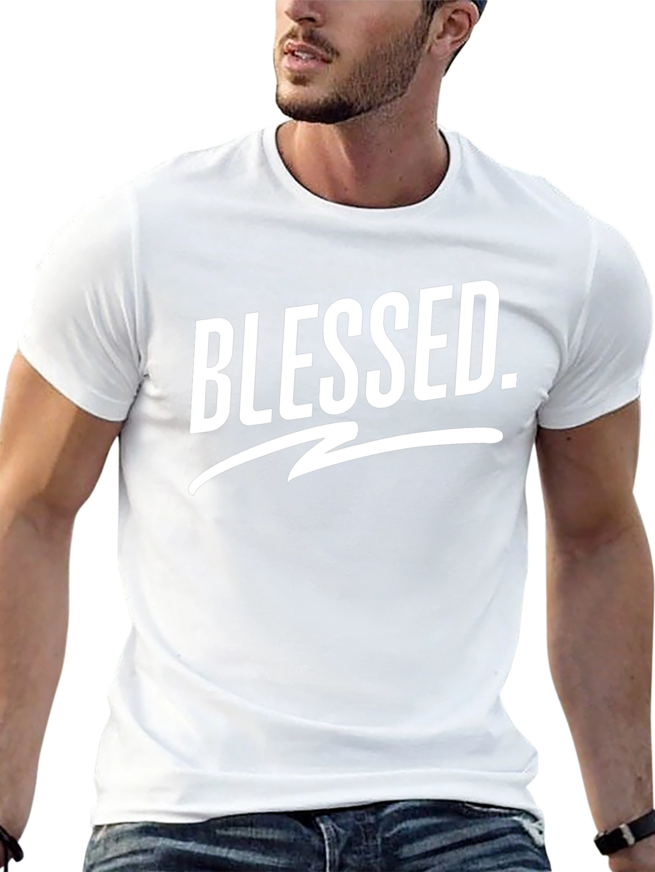 Blessed Graphic T-Shirt - Stylish Black Tee