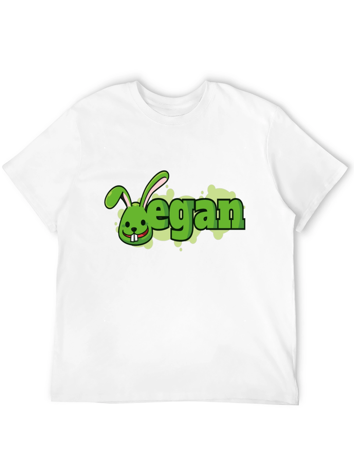 Vegan Rabbit Black T-Shirt