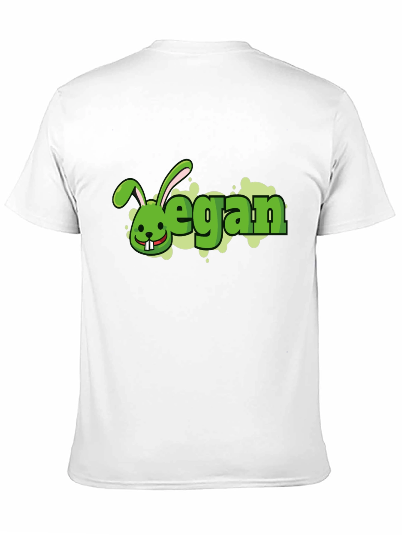 Vegan Rabbit Black T-Shirt