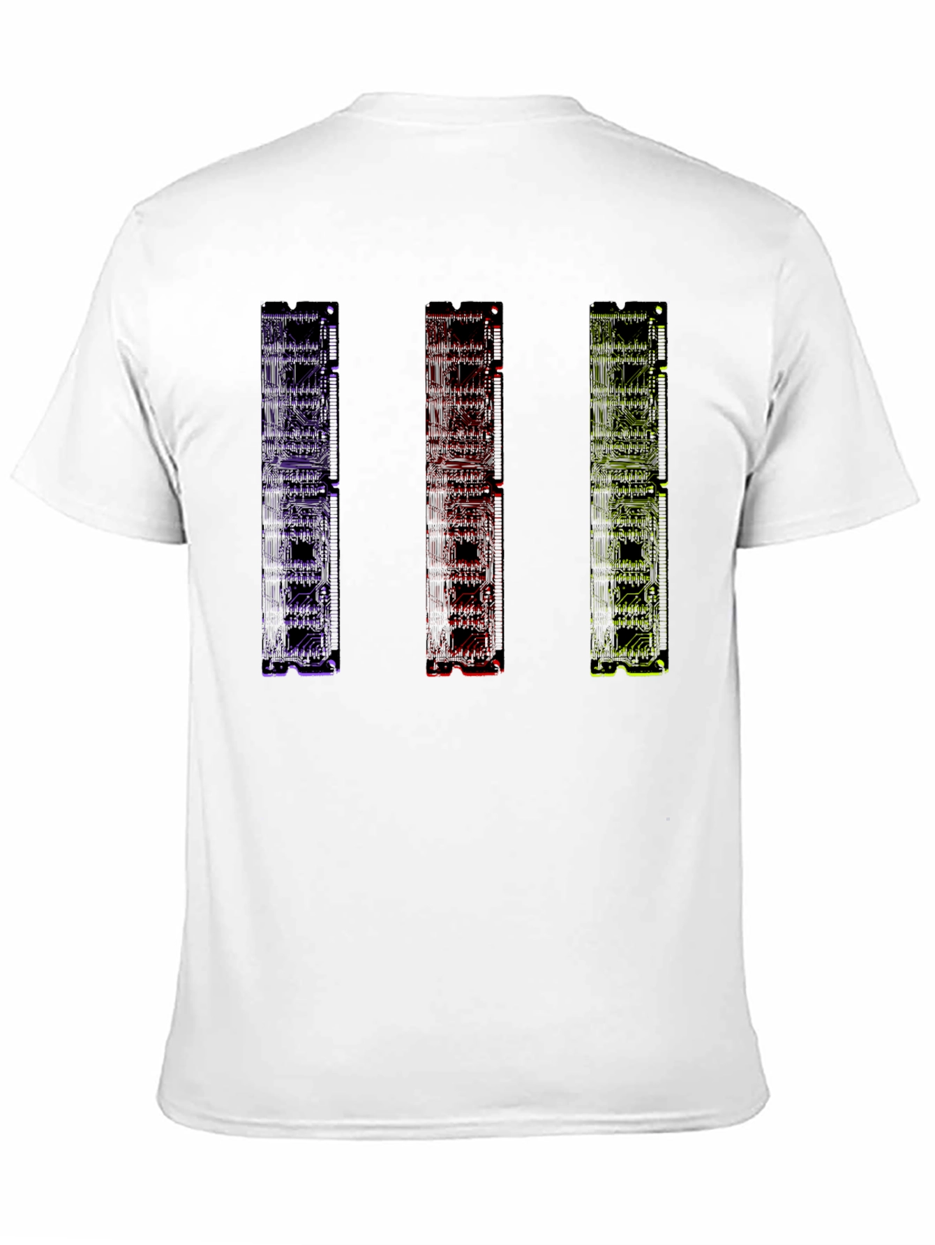 Geometric Circuit Board Mens Graphic T-Shirt