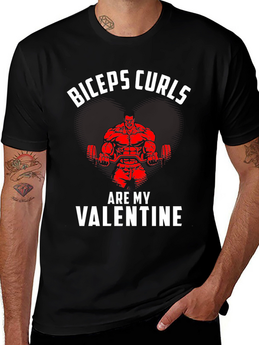Biceps Curls Valentines Day T-Shirt