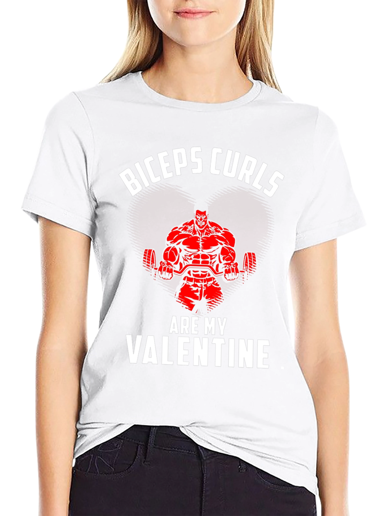 Biceps Curls Valentines Day T-Shirt