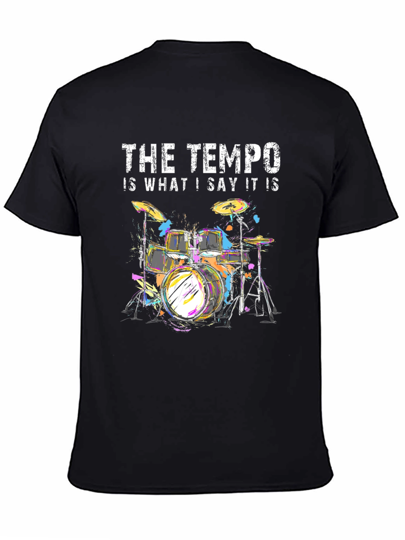 Tempo Drummer T-Shirt - Music Lover Tee